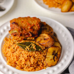 Jollof half pan $45, pan $90