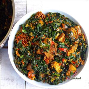Efo riro half pan $120, pan $220